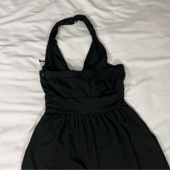 Anthropologie Black Halter Jumpsuit - Picture 5 of 14